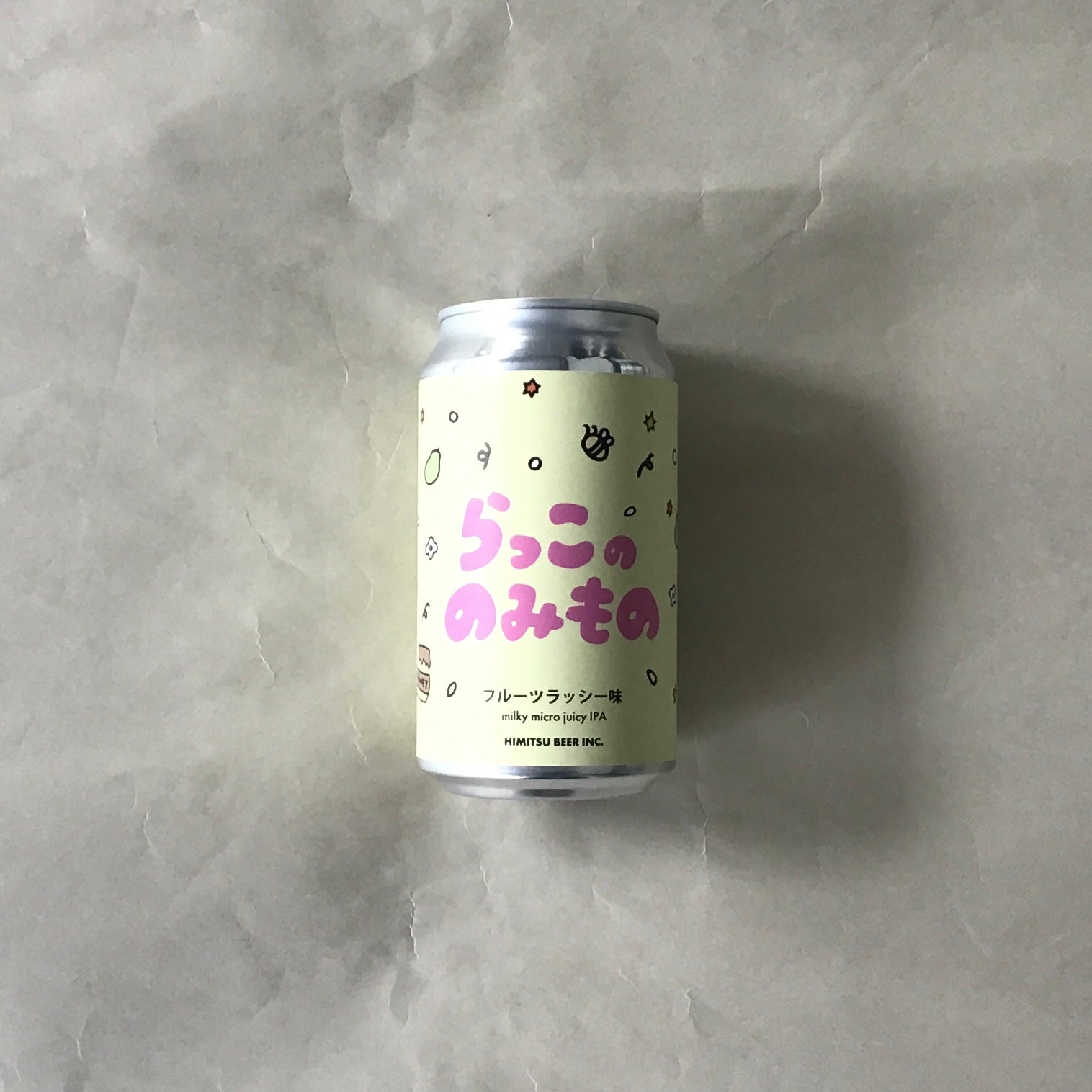 ひみつビール/らっこののみもの フルーツラッシー味ｰRakko no Nomimono Fruit lassi Micro Juicy IPA 350ml