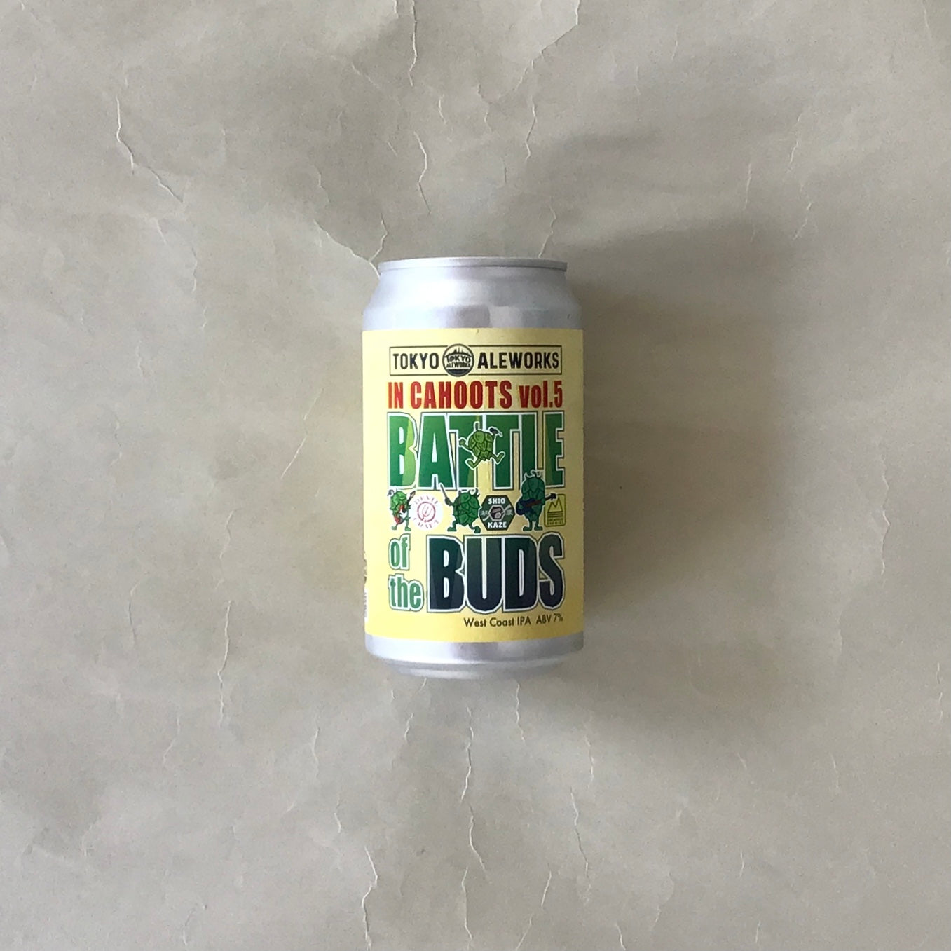 トーキョーエールワークス/イン・カッフゥーツVol5：バトルオブザバズ-In Cahoots Vol 5 : Battle of the Buds West Coast IPA 350ml