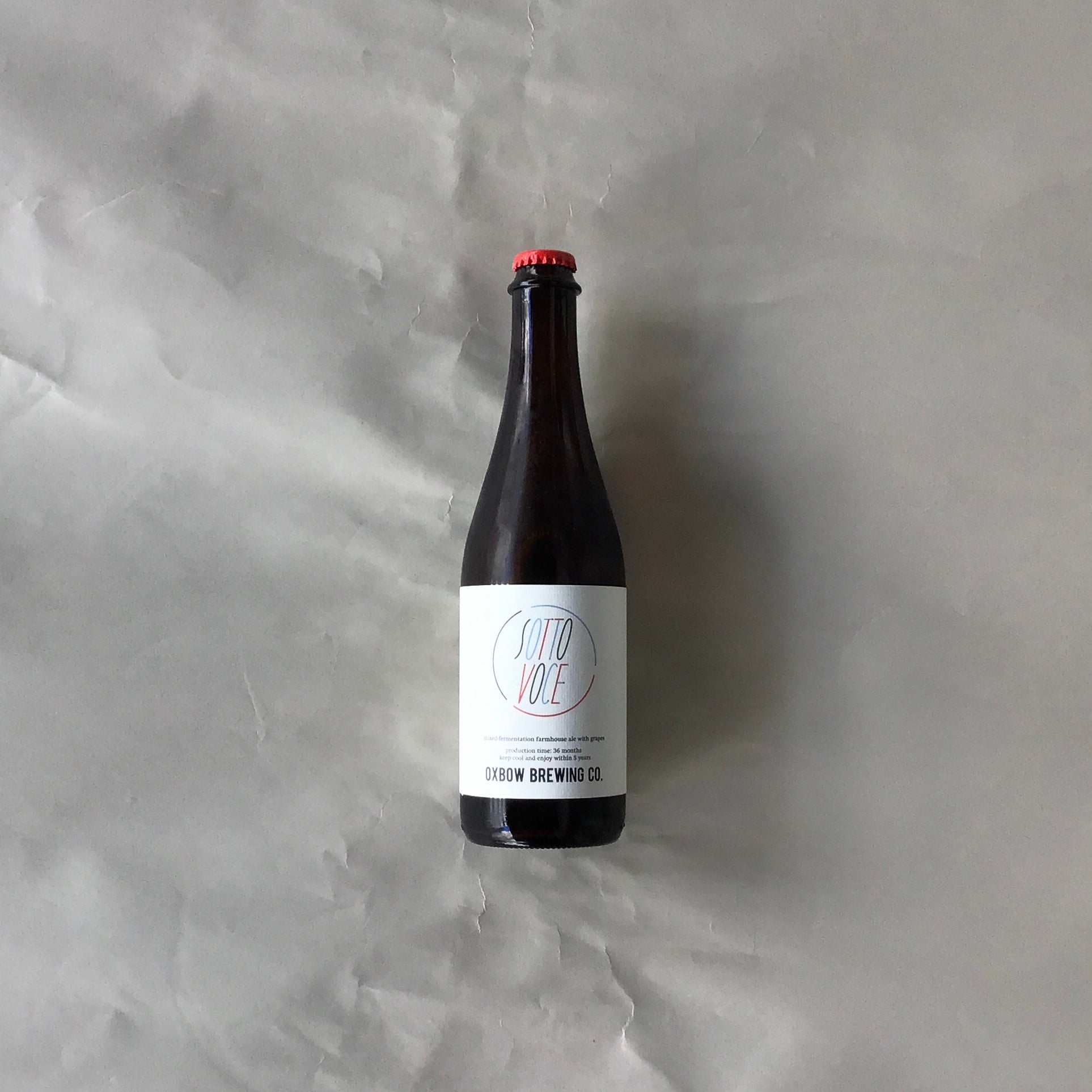 オックスボウ/ソットボーチェ‐Sotto Voce Mixed-Fermentation  Farmhouse Ale with  Grapes 500ml