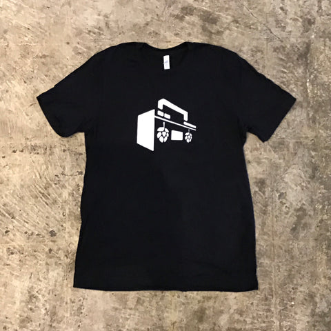 Boombox-T-Shirt Black × White